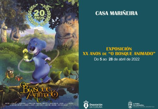 Aberta en horario de tarde a exposición sobre os 20 anos do filme O bosque animado na Casa Mariñeira pobrense